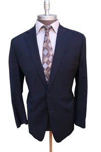 Sartoria Ruggiero Reda 110’s Wool Solid Blue Two Button Blazer Jacket SZ 44L - Picture 1 of 9