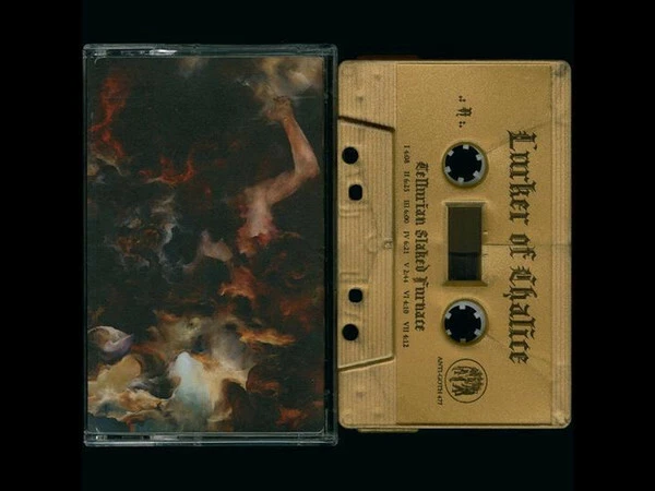 Lurker Of Chalice ‎Tellurian Slaked Furnace CASSETTE TAPE Leviathan Black Metal - Imagem 1 de 1