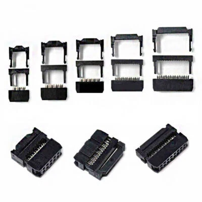 2.54mm FC 6~51 Way IDC Female Flat Ribbon Cable Mounting Socket Connector Kit - Image 1 of 4