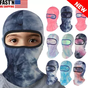 Kid Winter Balaclava Ski Mask Cold Weather Fleece Warm Face Mask For Boys Girls - Picture 1 of 42