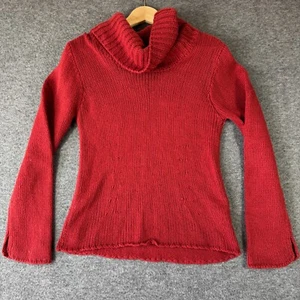 Vintage Y2K Banana Republic Wool Angora Blend Turtleneck Sweater Womens Medium M - Picture 1 of 10