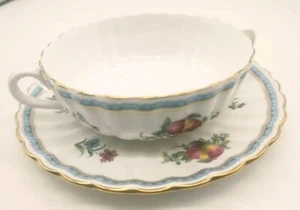 Spode Trapnell Sprays Bouillon Cup Saucer Set - Picture 1 of 10