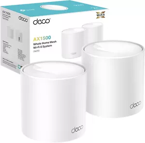 TP-Link Deco X10 AX1500 Whole Home Dual-Band Mesh Wi-Fi 6 System AI 2 Pack - Picture 1 of 8