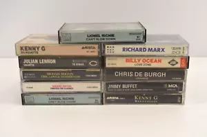 Adult Male Contemporary Cassette Tape Lot Kenny G Richard Marx Bolton Buffett ++ - Picture 1 of 18