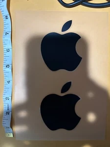 Apple Macintosh logo decal sticker black color 2 - Photo 1/1