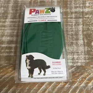 PawZ Rubber Dog Boots 12 Pack X-Large for Hot Pavement, Snow, Mud, Rain - Picture 1 of 2