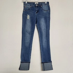 HUDSON Girls Jeans Size 16 Signature CPSIA 2008 Skinny Stretch Denim Cuffed - Picture 1 of 17