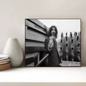 Frank Zappa with old Mtn Dew Can Rare Framed Vintage Photo. Jumbo Giclee Print - Picture 1 of 1