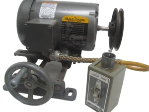 Baldor M3458 1/3 Hp Motor With Browning AB304B Adjustable Motor Mount - Picture 1 of 24