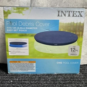 Lona cubierta de escombros de piscina Intex 28022E 11,3 pies fácil de configurar, azul - Imagen 1 de 7