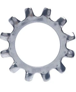 3/8" External Tooth Lock Washers Steel Zinc Coating Qty 500 - Picture 1 of 2
