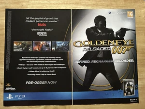 Juego Vintage Golden Eye Recargado Playstation 3 PS3 Publicidad Original - Imagen 1 de 1