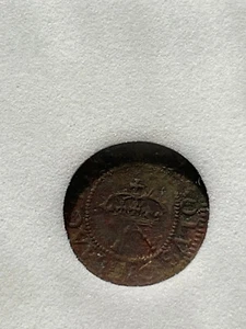 1625-1644 Ireland Farthing Mint Mark Grapes collectibel grade in coin folder - Picture 1 of 5