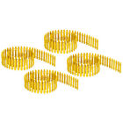 4pcs Miniature Garden Fence, 35 Inch Long Decorative Picket Fence, Yellow