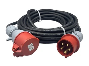 Cavi di aggancio da 10 metri con spina e presa 16AMP 5P - Foto 1 di 2