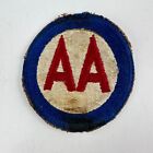 WWII US Army Patch Military Anti-Aircraft Command WW2  Discoloration due to Age