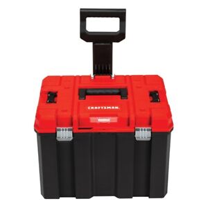 CRAFTSMAN Versastack System 20-in Red Plastic Wheeled Lockable Tool Box 
