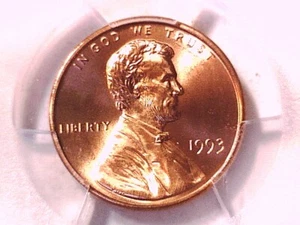 1993 P Lincoln Memorial Cent Penny PCGS MS 67 RD 40549895 - Picture 1 of 3
