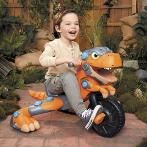 Little Tikes Chompin' Dino Trike, Toddler Tricycle, Ride On, Dinosaur Sounds, Ad - Picture 1 of 10