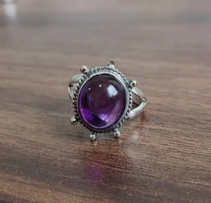 Amethyst Designer Ring 925 Silver handmade jewelry Beautiful Gift For Women - Picture 1 of 9