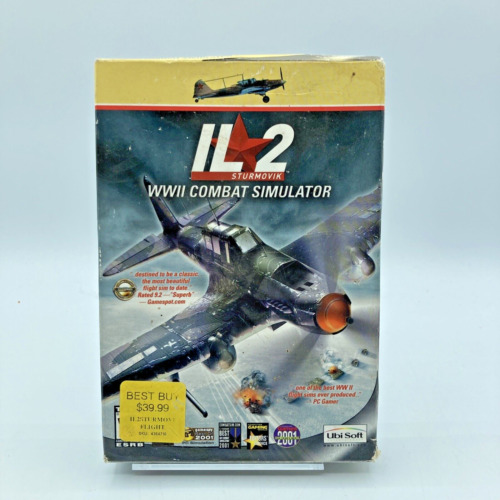 Simulador de combate IL-2 Sturmovik Segunda Guerra Mundial (WIN/PC-CD ROM, 2001) con caja + instrucciones