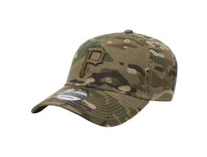 New Era 9Twenty Cap MLB Men Women Pittsburgh Pirates Green Camouflage Cap - Picture 1 of 5