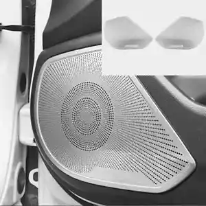 2x For Honda Accord 2018-22 Silver Titanium Inner Door Speaker Frame Cover Trim - Picture 1 of 5