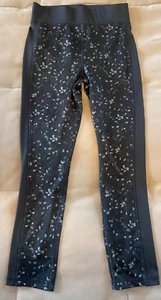 OshKosh B'gosh Girls Black Gray Pull On Leggings Size 7/7A - Picture 1 of 8