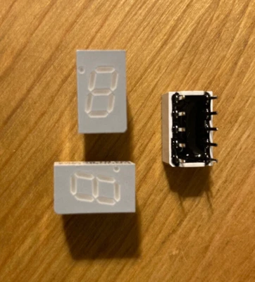 HDSP 7503 Red LED Displays by HP - smaller than Fairchild FND 357