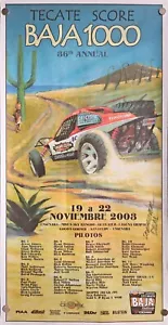 SIGNIERT vom Künstler Dave "Big" Deal: 2003 Baja 1000 36th Annual Event Poster - Bild 1 von 1