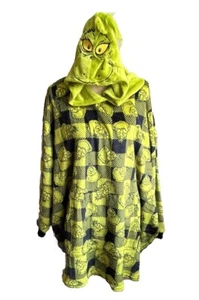 Chemise de nuit à capuche femme Grinch manches longues neuve taille unique pour toutes les peluches - Photo 1/3