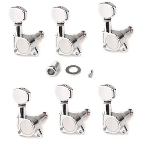 Musiclily Chrome 6 Inline Guitar Sealed Tuning Pegs Machine Heads Right Hand - Picture 1 of 5
