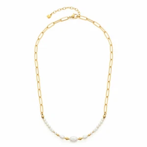 Leonardo Halskette Inka, Kette, Modeschmuck, Halsschmuck, Edelstahl, Golden - Bild 1 von 6