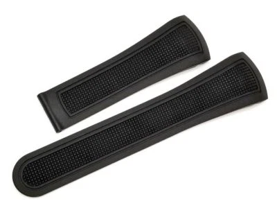 Replacement Ebel Black Rubber Watch Band for Ebel Brasilia XL Chrono 35M5CH -OEM - Image 1 of 4