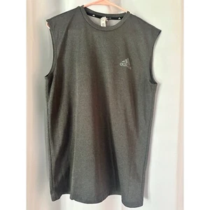 Adidas ClimaLite Training Tank Top Sleeveless Athletic Gym Gray Mens M - Picture 1 of 3