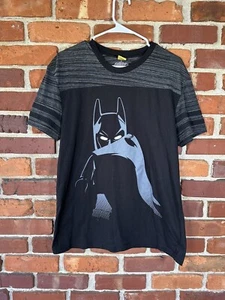 Lego The Batman Movie Men's Large Black and Gray Tee Shirt Dark Knight - Picture 1 of 6