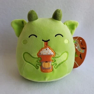 Squishmallow FITZY the GOBLIN 5" pumpkin latte plush HALLOWEEN costume 2024 RARE - Picture 1 of 7