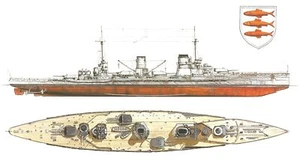 3D printing of the 1/700 SMS battleship Seidelitz model - Picture 1 of 3