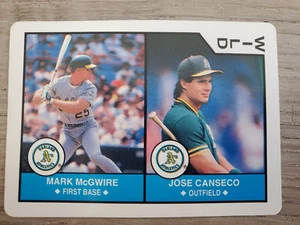 1990 Major League All Stars Wild Card Mark McGwire/Jose Canseco - Bild 1 von 2