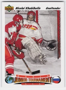 1991-92 Upper Deck #652 Nikolai Khabibulin - Imagen 1 de 2