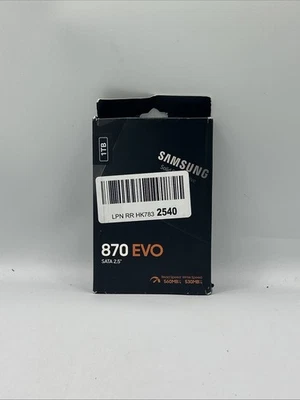 Samsung SSD 870 Evo 1TB Black 2.5" MZ-77E1T0B/AM - Image 1 of 2