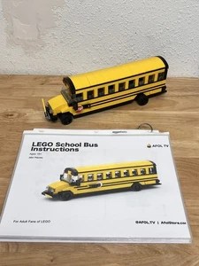 LEGO® Bricks  School Bus Yellow American Custom Model compatible Built with Real - Picture 1 of 7
