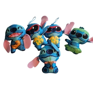 Disney drei (5) Mini Stitch Plüsch von Lilo und Stitch - elastische Schlaufen - Bild 1 von 1