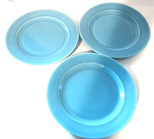 HLC Türkis Blau Harlekin Dessertteller 3er Set 50er Jahre - Bild 1 von 11