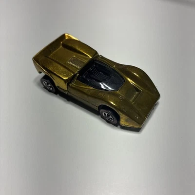 De colección Hot Wheels Redline 1968 EXCEPCIONAL McLaren M6A Spectraflame Amarillo Foto 1 de 4