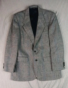 Chaqueta de tweed Oakton Ltd Blazer 100 % lana para hombre 42R abrigo deportivo espiga AGUJEROS - Imagen 1 de 24