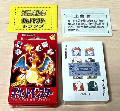 Pokemon Playing Cards Poker Charizard Deck Red 1996 Unused Sealed Japan Rare - Image 1 of 4