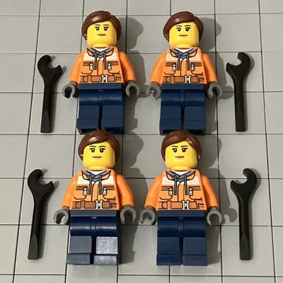 LEGO CITY: Cargo Terminal (60169) Lot Of 4 Minifigures E7 14 - Image 1 of 2