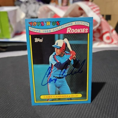 Autographed Signed Casey Candaele 1988 Topps Toys R Us Rookies Card #7 - Image 1 of 2