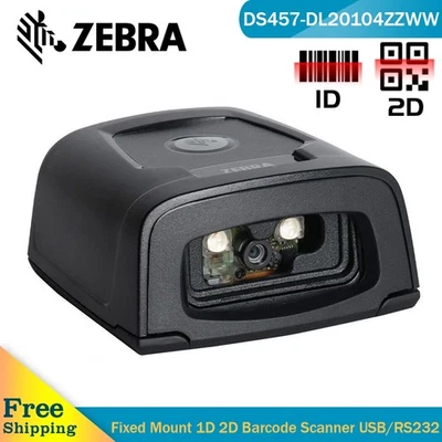 Zebra DS457-DL20104ZZWW 1D 2D Imager Fixed Mount Barcode Scanner Scanner - Image 1 of 4